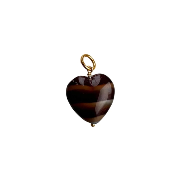Pico French Grande Heart Pendant - FG Mocca